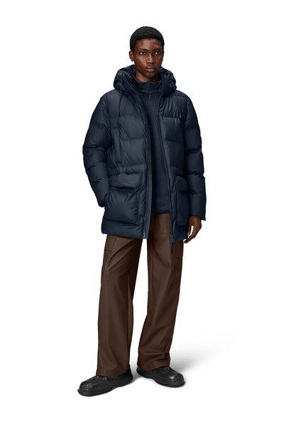 Rains Alta Long Puffer Cargo Jacket