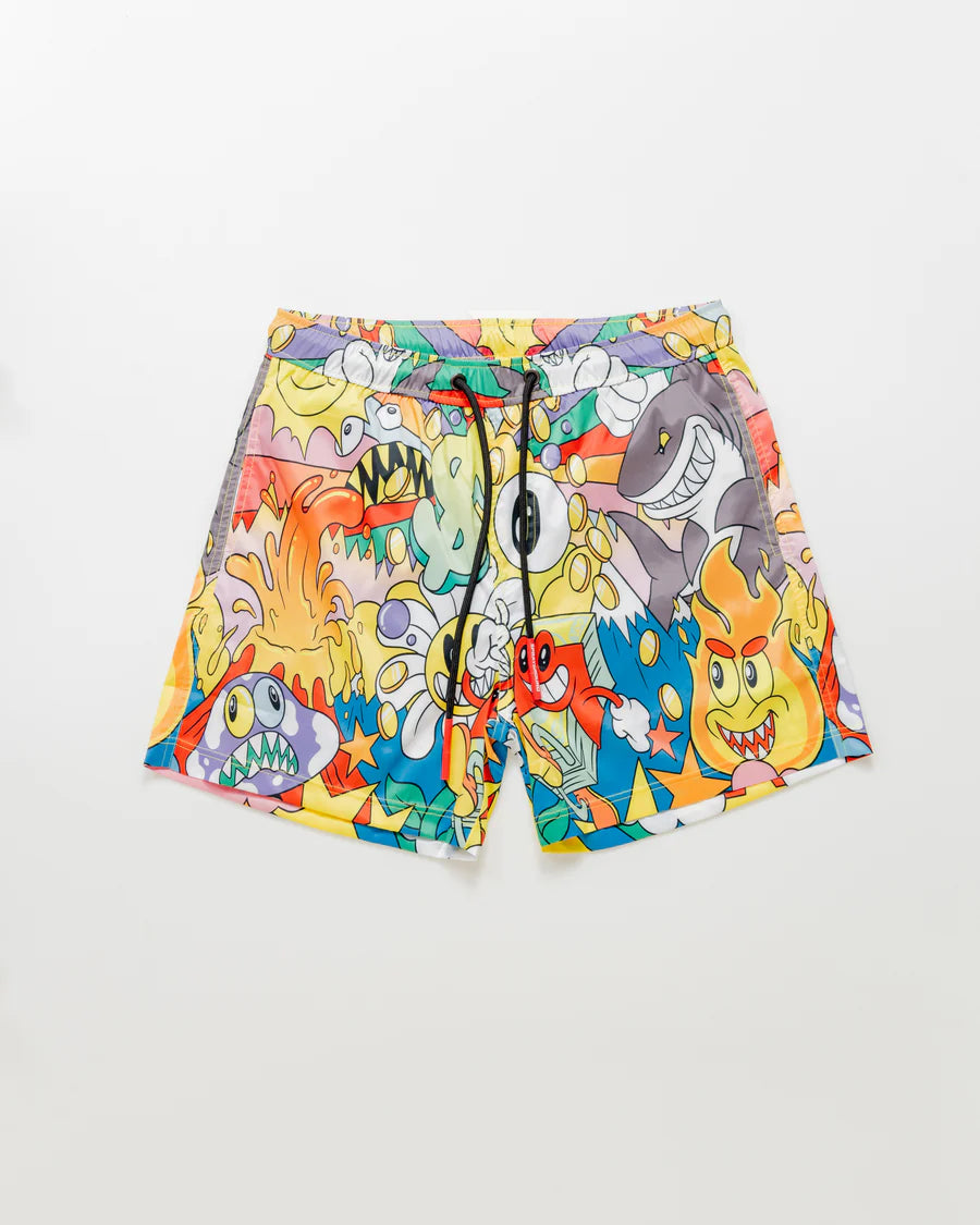 Sprayground Costume Da Bagno Cartoon Character Swim Trunks