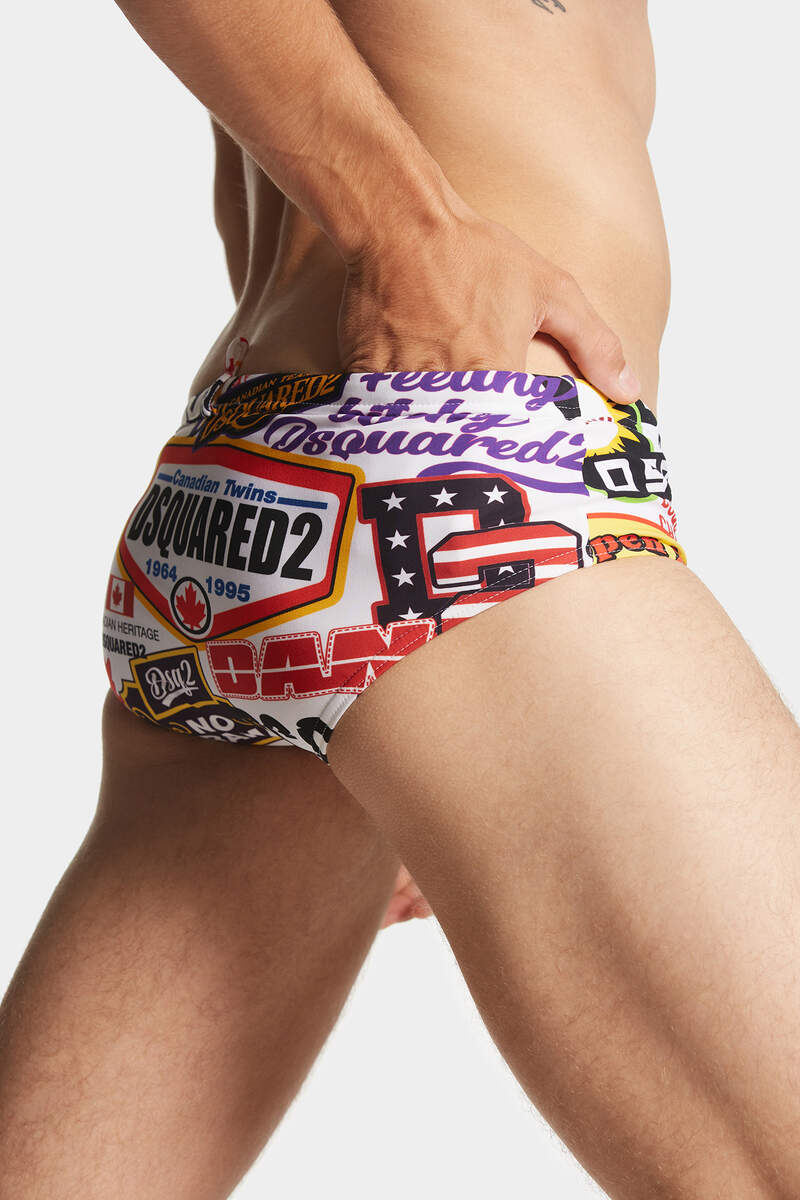 Dsquared2 Patch Racing Swim Brief