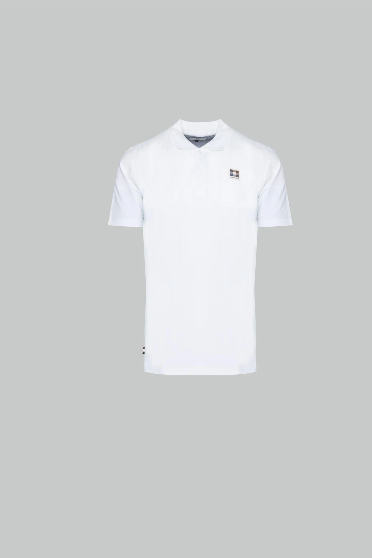 Aquascutum active check patch polo