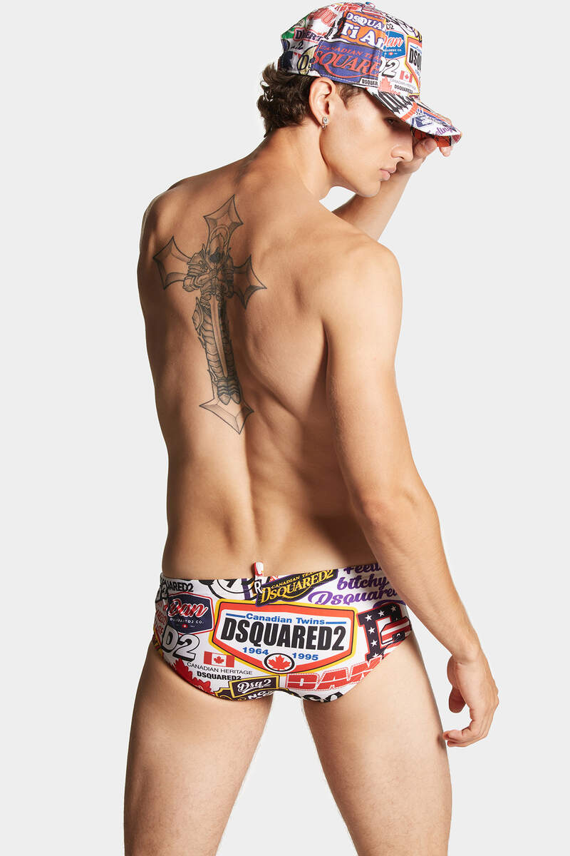 Dsquared2 Patch Racing Swim Brief