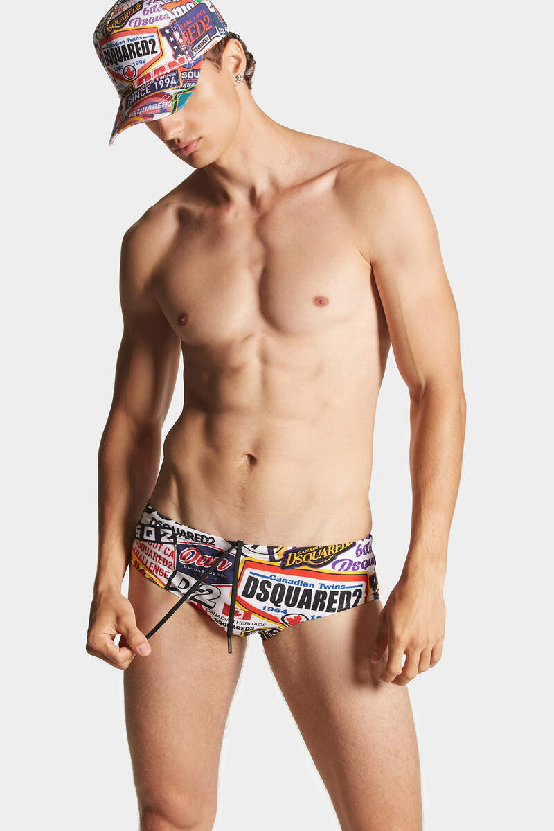 Dsquared2 Patch Racing Swim Brief