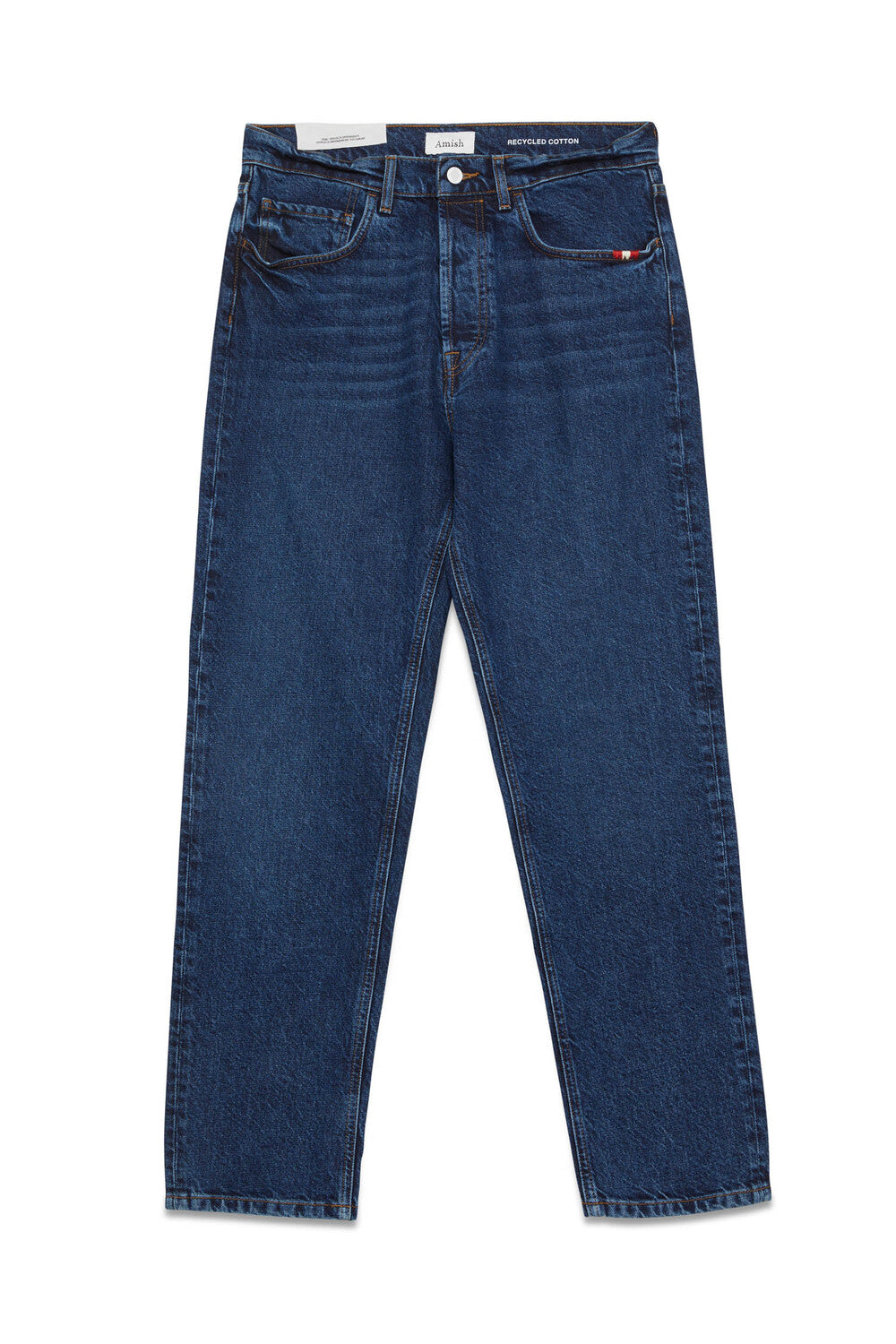 Amish jeans jeremiah straight in denim riciclato