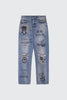 Barrow denim unisex 'sketch effect'