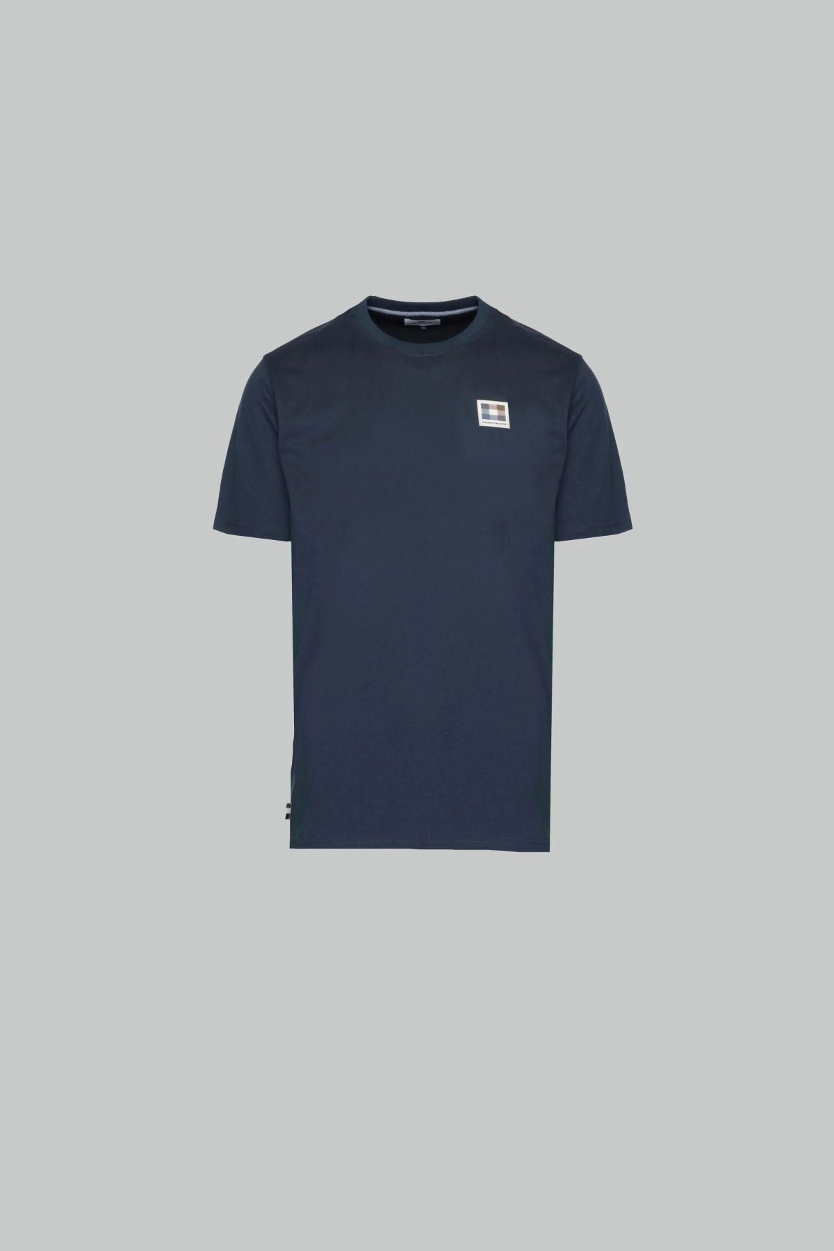 Aquascutum active club check patch t-shirt