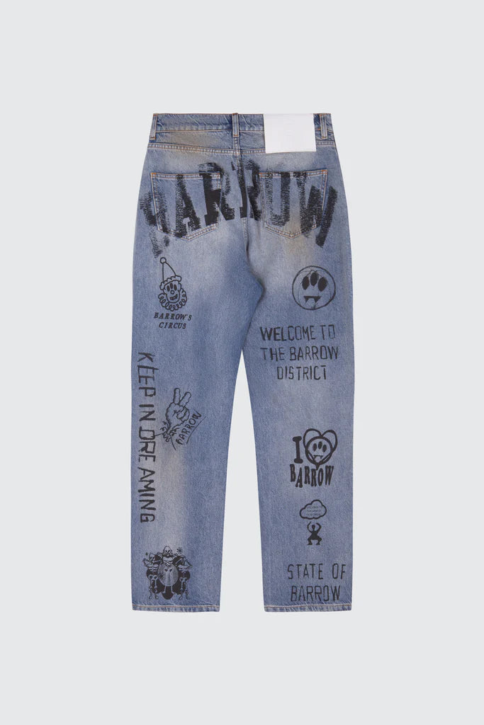 Barrow denim unisex 'sketch effect'