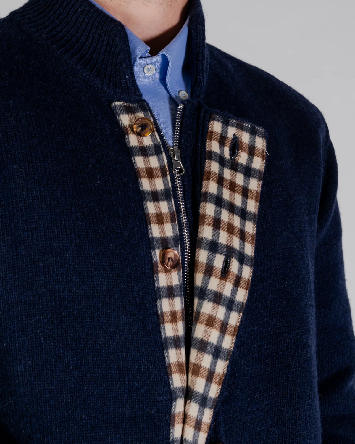 Aquascutum Active Club Check Cardigan