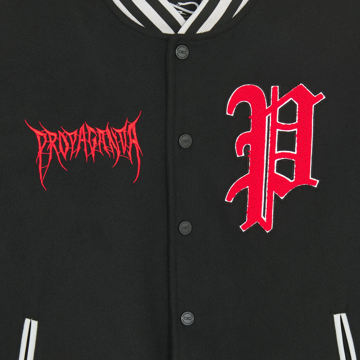 Propaganda Misery Varsity Jacket