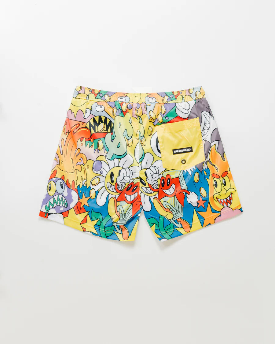 Sprayground Costume Da Bagno Cartoon Character Swim Trunks