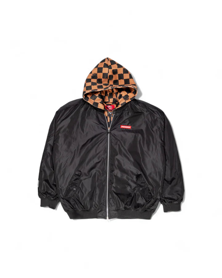 Sprayground Blind Side Bomber Brown Sip Vanquish