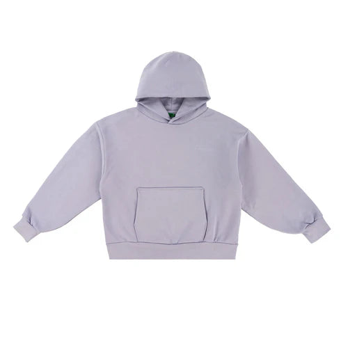 Garment Workshop double layer embro hoodie vision purple