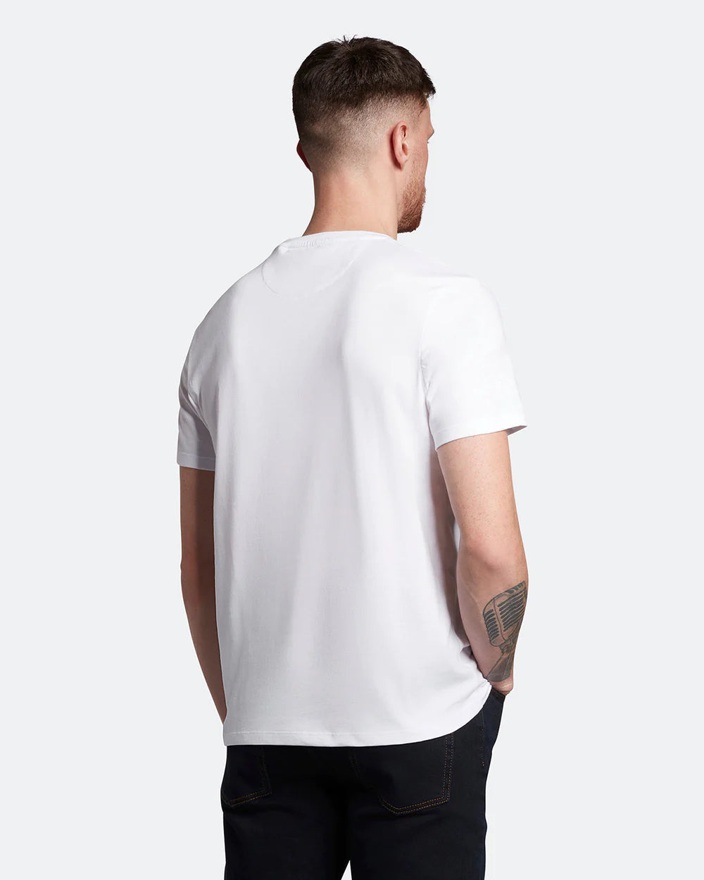 Lyle & Scott Contrast Pocket T-Shirt White/ Navy