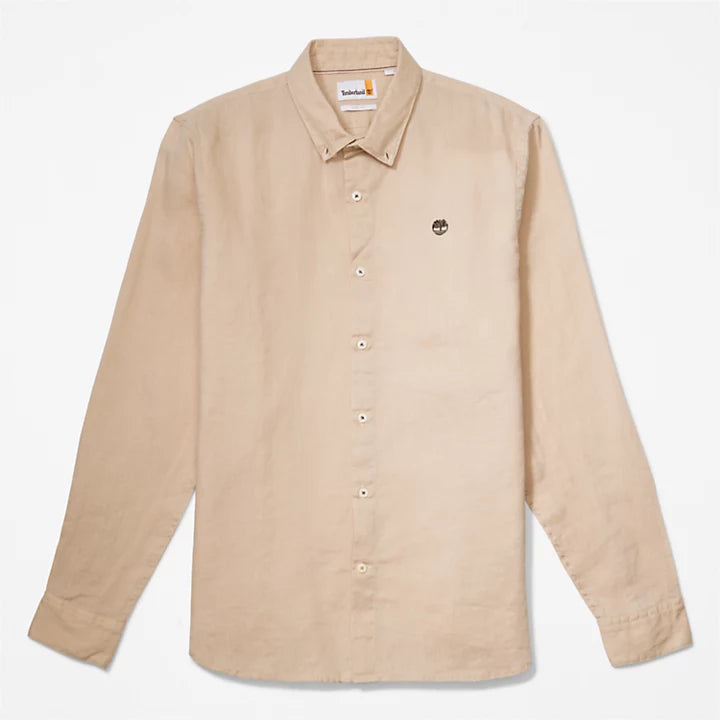 TIMBERLAND CAMICIA SLIM FIT IN LINO MILL RIVER UOMO BEIGE