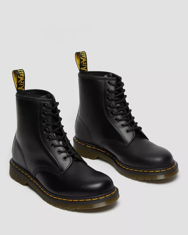 Dr. Martens STIVALI STRINGATI 1460 IN PELLE SMOOTH NERO