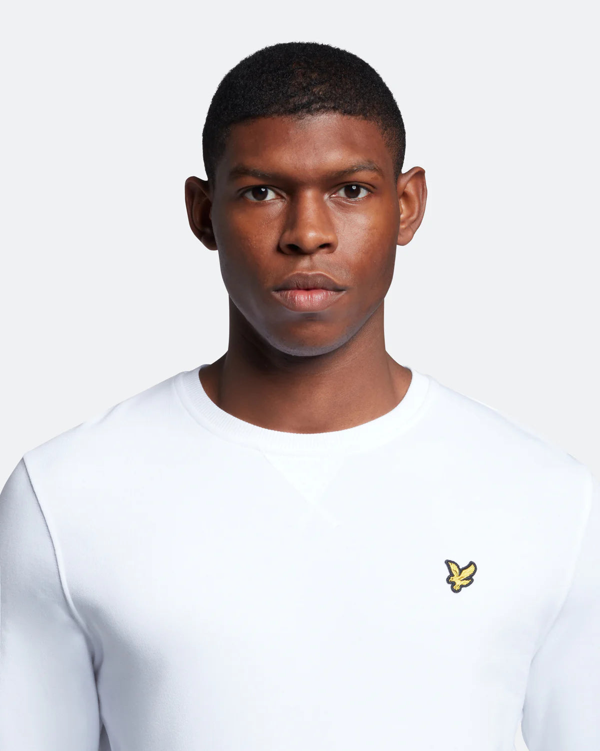 Lyle & Scott felpa uomo girocollo Crew Neck Sweatshirt bianco