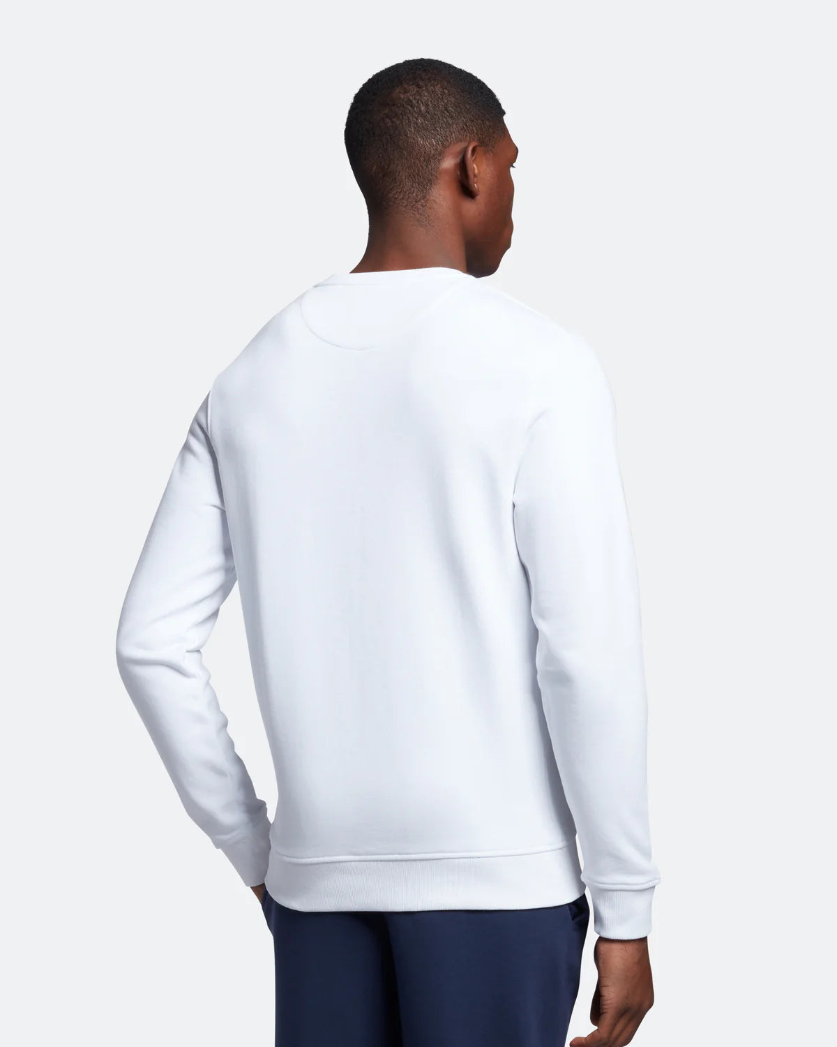 Lyle & Scott felpa uomo girocollo Crew Neck Sweatshirt bianco