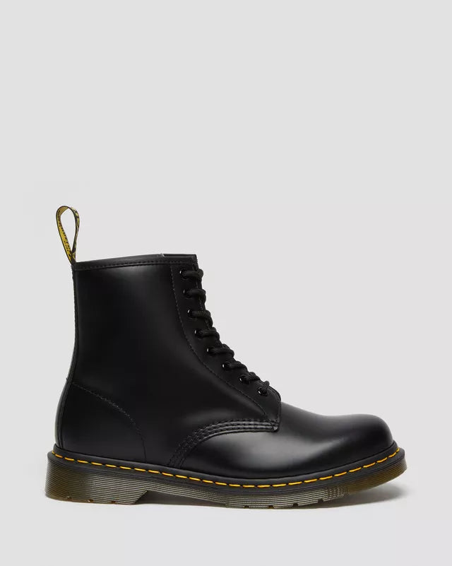 DR. MARTENS STIVALI STRINGATI 1460 IN PELLE SMOOTH NERO