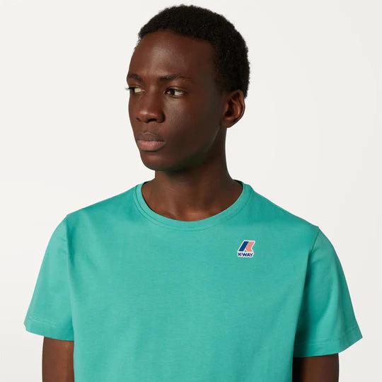 K-WAY T-SHIRT LE VRAI EDOUARDGREEN MARINE