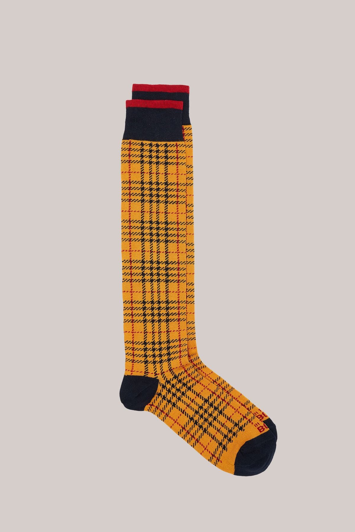 IN THE BOX CALZE TARTAN NEW GIALLO