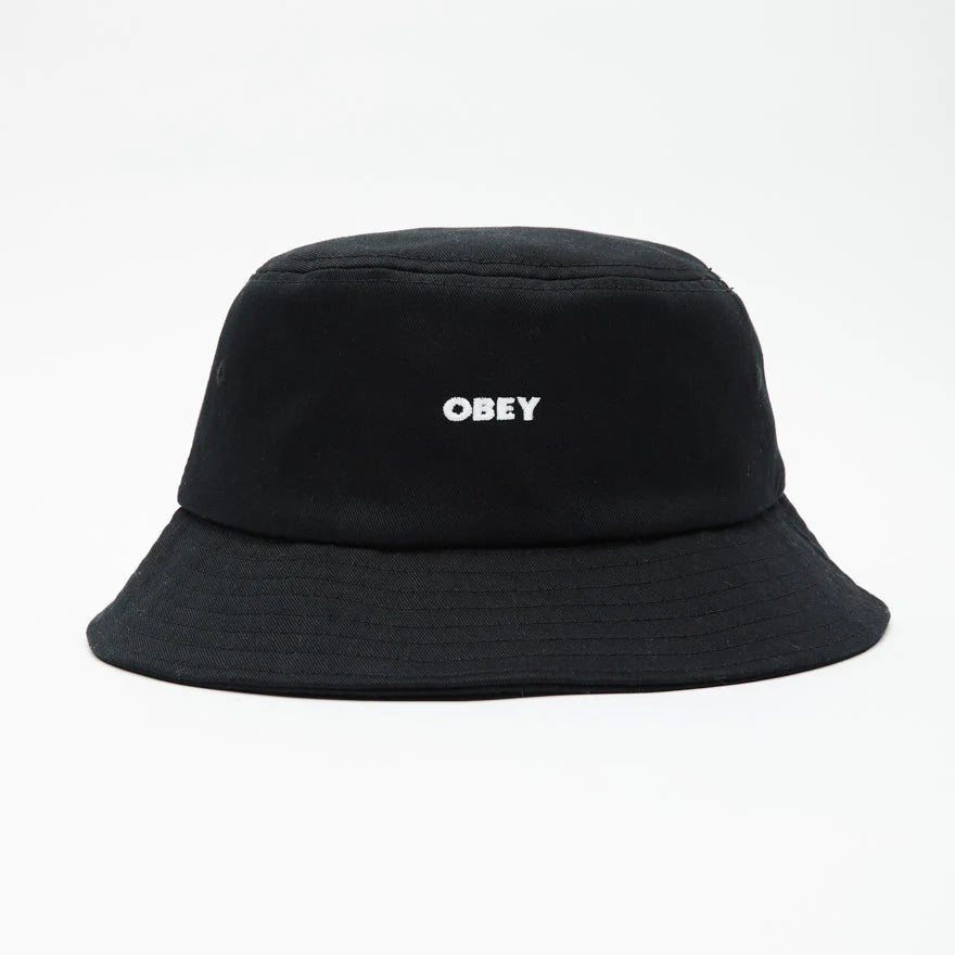 OBEY BOLD TWILL BUCKET HAT BLACK