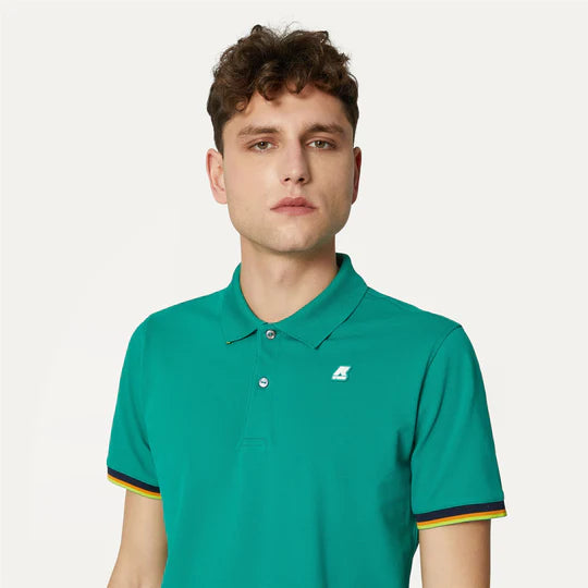 K-WAY POLO PIQUET VINCENT GREEN