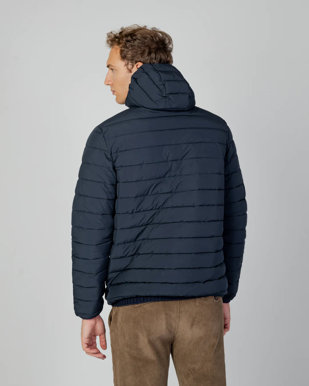 AQUASCUTUM ACTIVE100GR HOODED JACKET NAVY