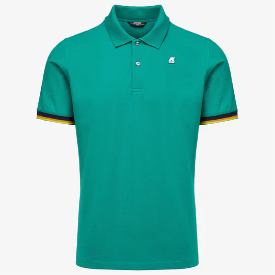 K-WAY POLO PIQUET VINCENT GREEN